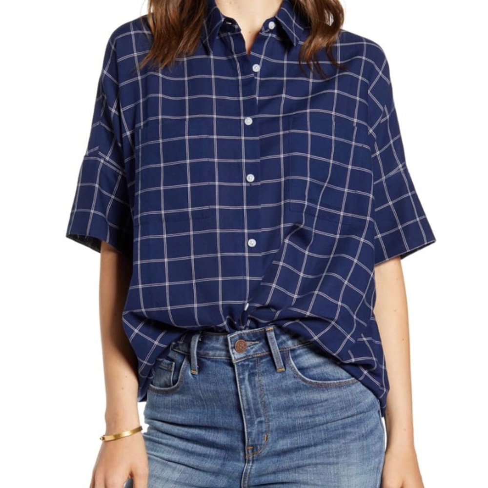 Madewell Courier Double Windowpane Shirt